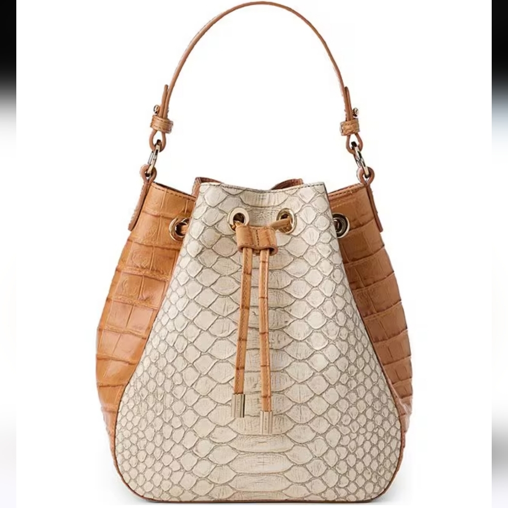 Brahmin Melinda Multi Castalia Bucket Bag - Picture 11 of 13